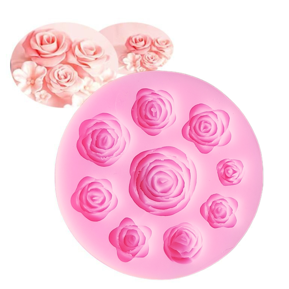 Small Peony Rose Flower Making Mould (Multiple Sizes)