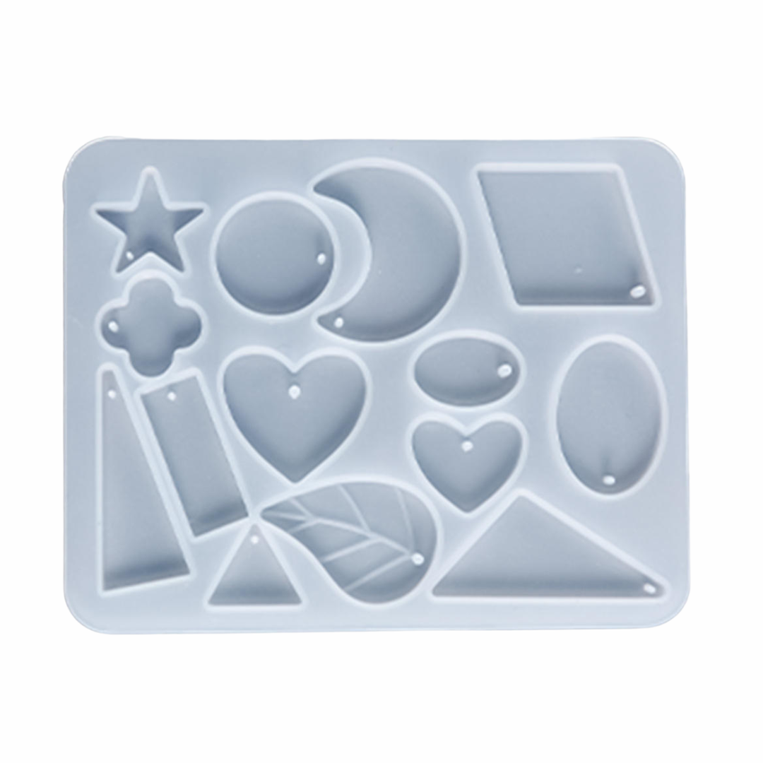 Resin Earing and Pendant Making Silicone Mould for Resin Art | Designer Earing Jewellery Making Mould