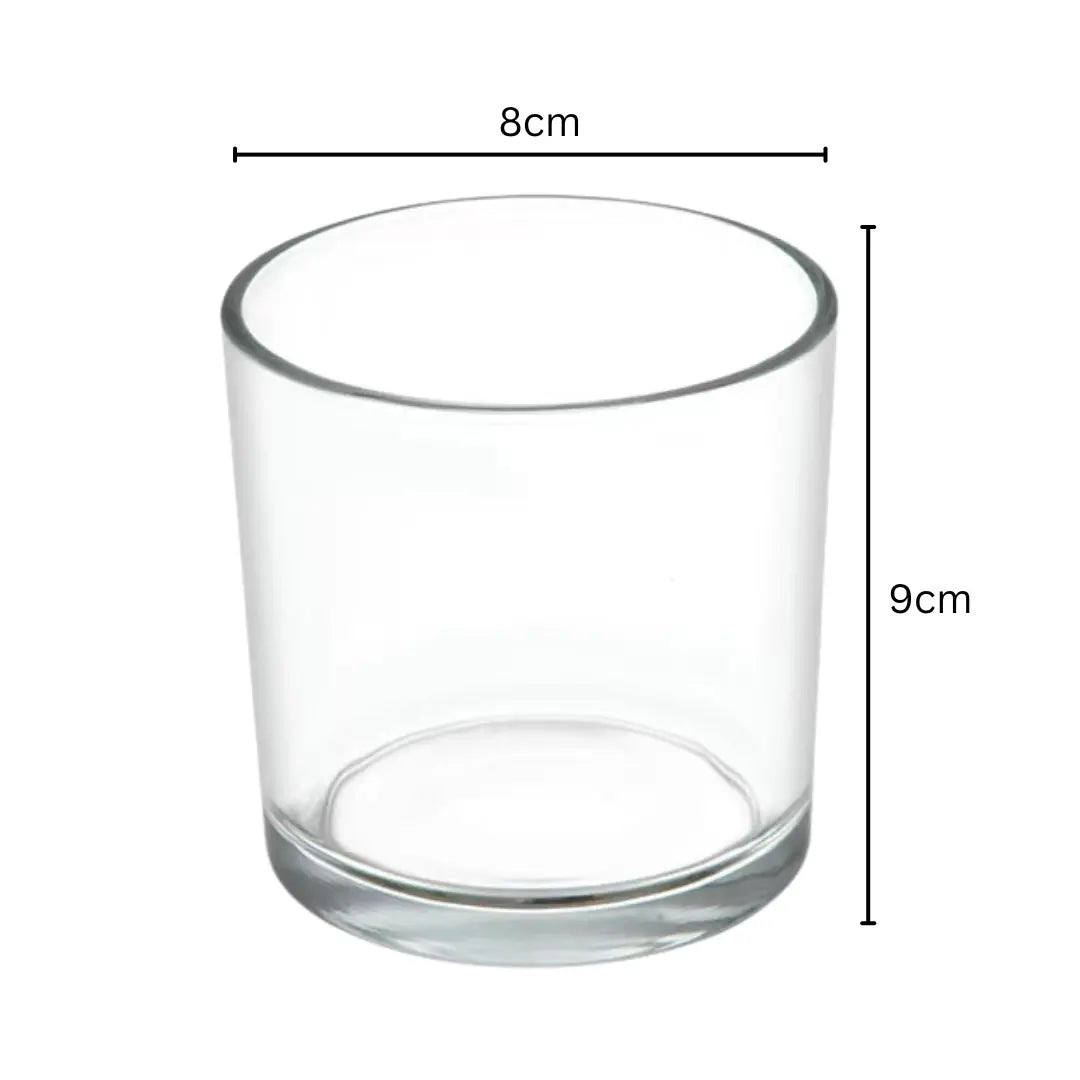 300ml Transparent Glass Jar for Candle Making | Clear Glass Jar