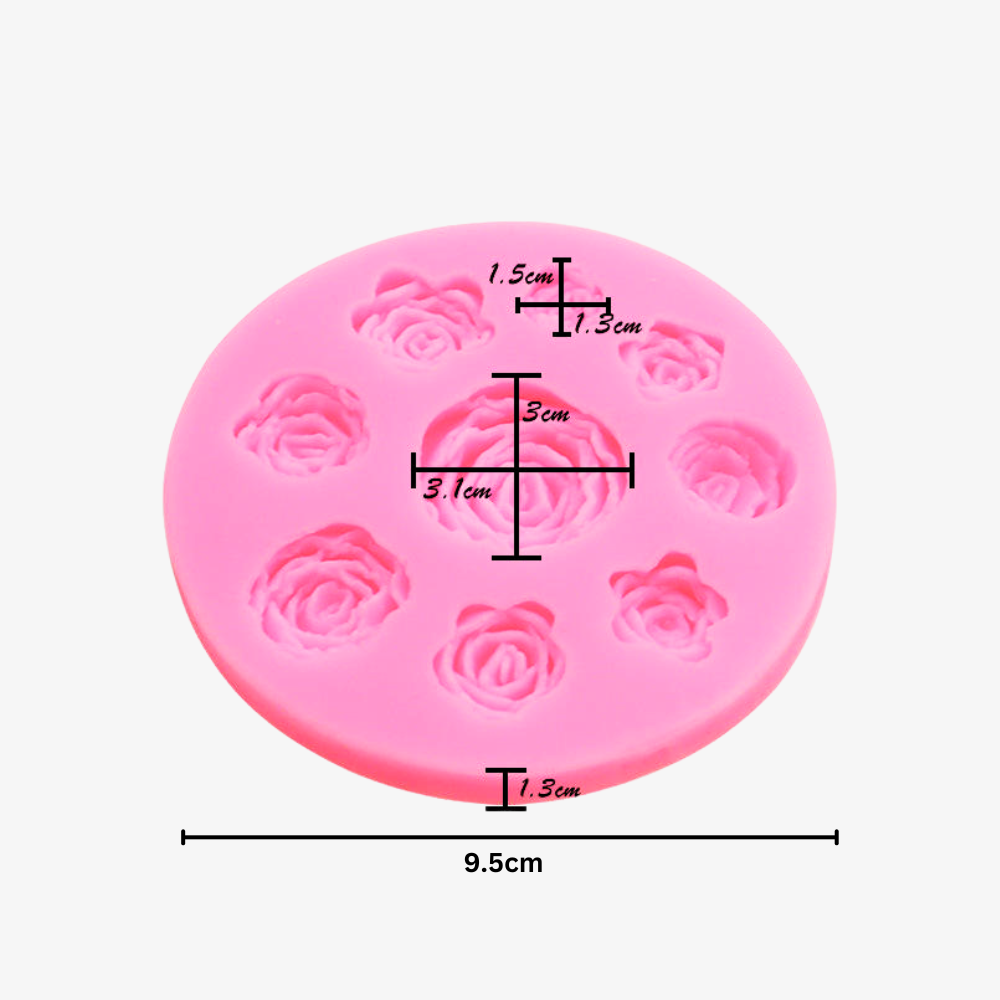 Small Peony Rose Flower Making Mould (Multiple Sizes)