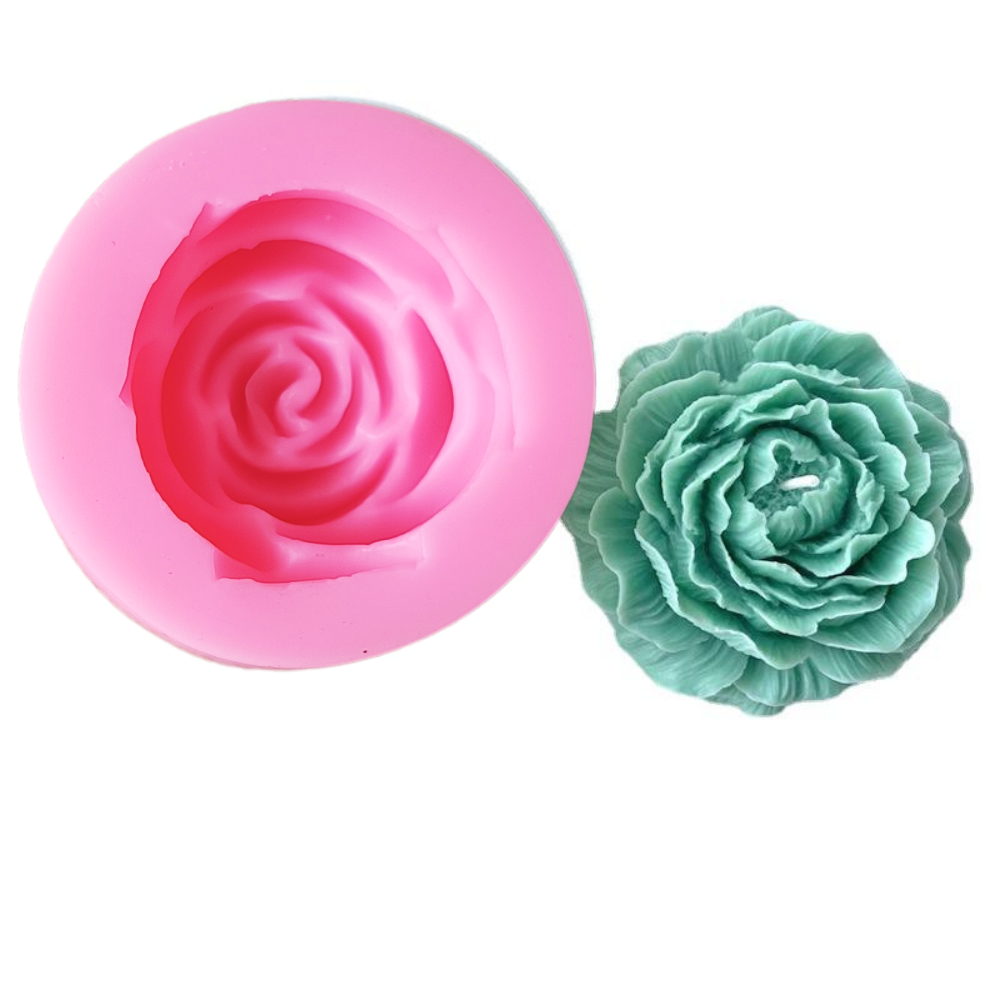 Big Rose Flower Casting Mould for Candle Making
