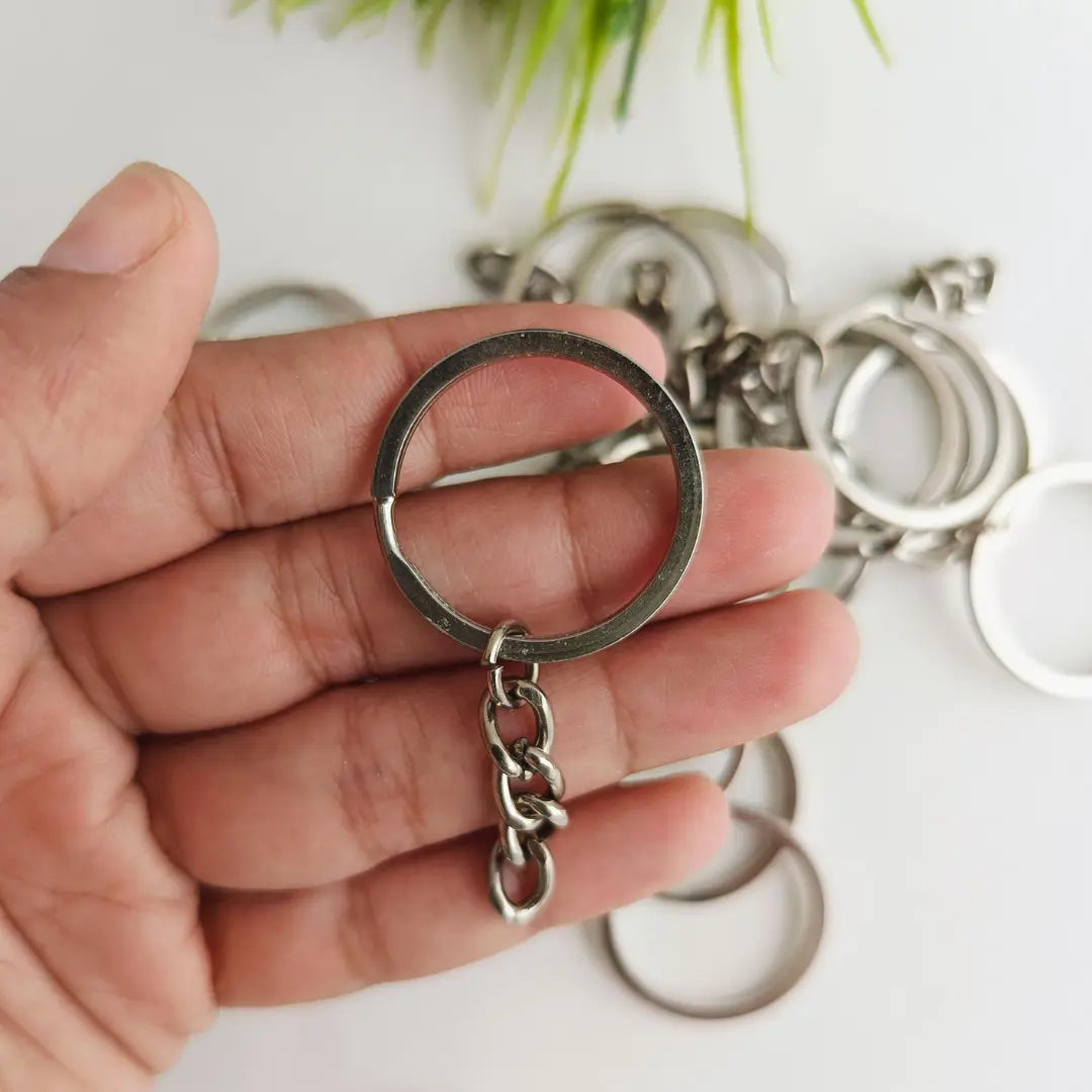 Silver Keychain Ring (10pcs)