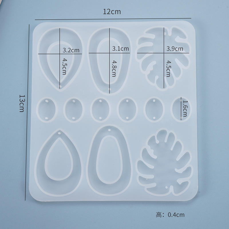 Resin Earing and Pendant Making Silicone Mould for Resin Art | Designer Earing Jewellery Making Mould