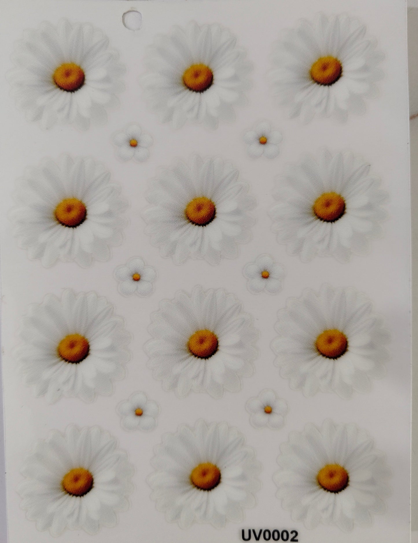 Daisy Flower UV DTF Sticker (2 pc)