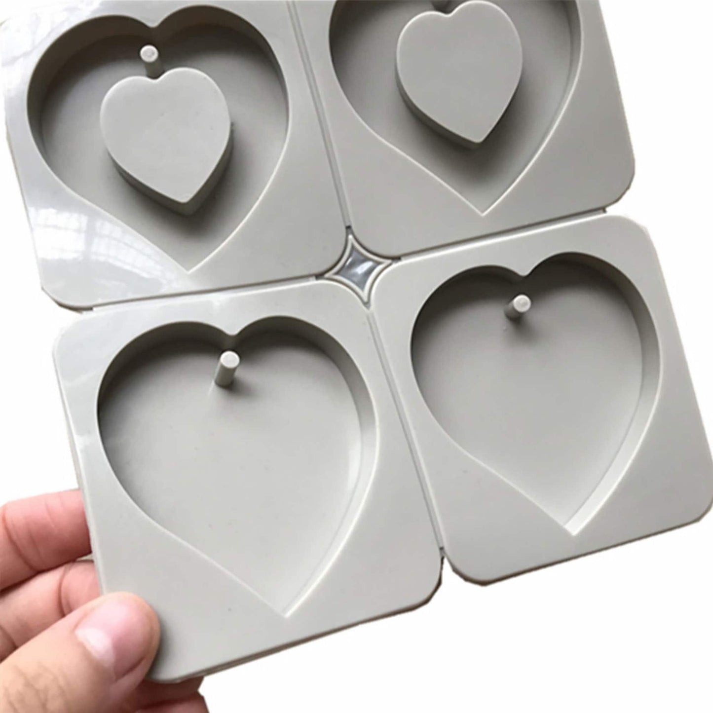 4 Cavity Heart Mould (1 pc)