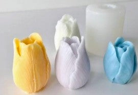 Small Tulip Flower 1 Cavity Candle Making Mould