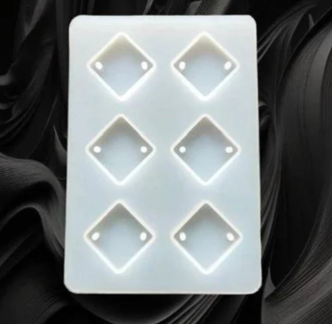 Rhombus Rakhi Mould (6 Cavity, 1 pc)