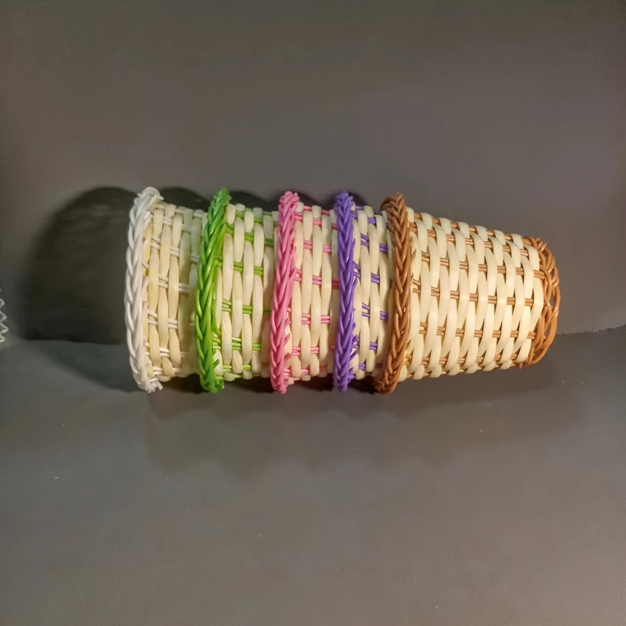 Wicker Decoration Basket Round