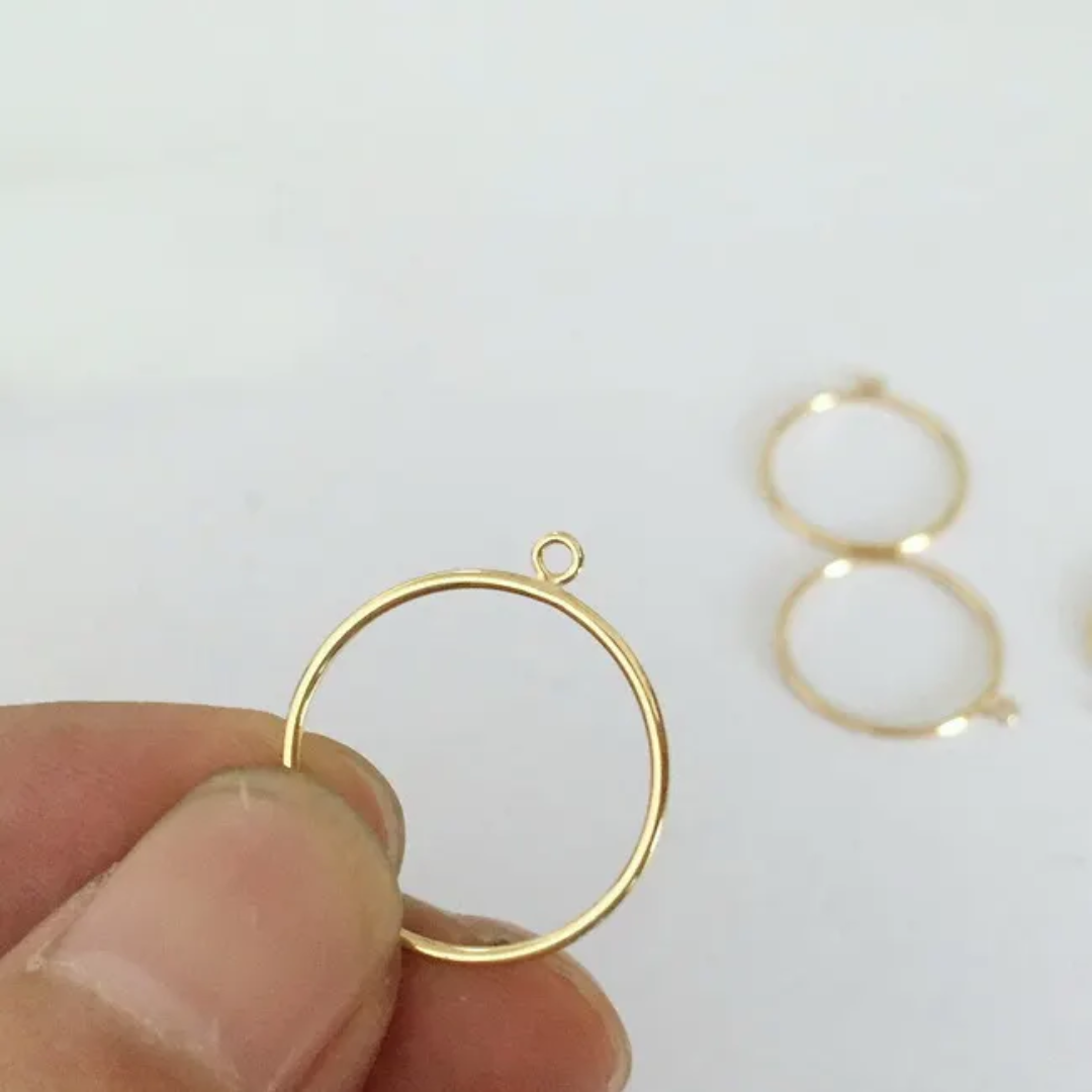 Round Bezel Set golden (5 Pcs)