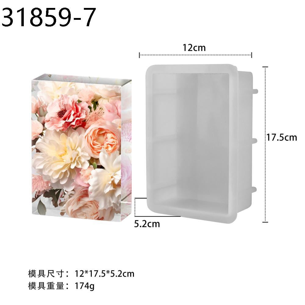 Silicone Rectangle Deep Casting Mould 5.8"×8.9"50mm