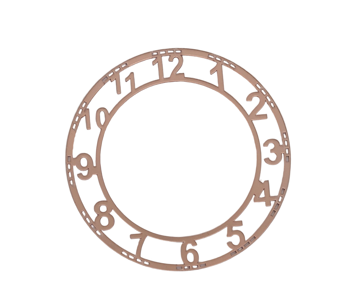 Number Coper Clock Acrylic (8 Inch)