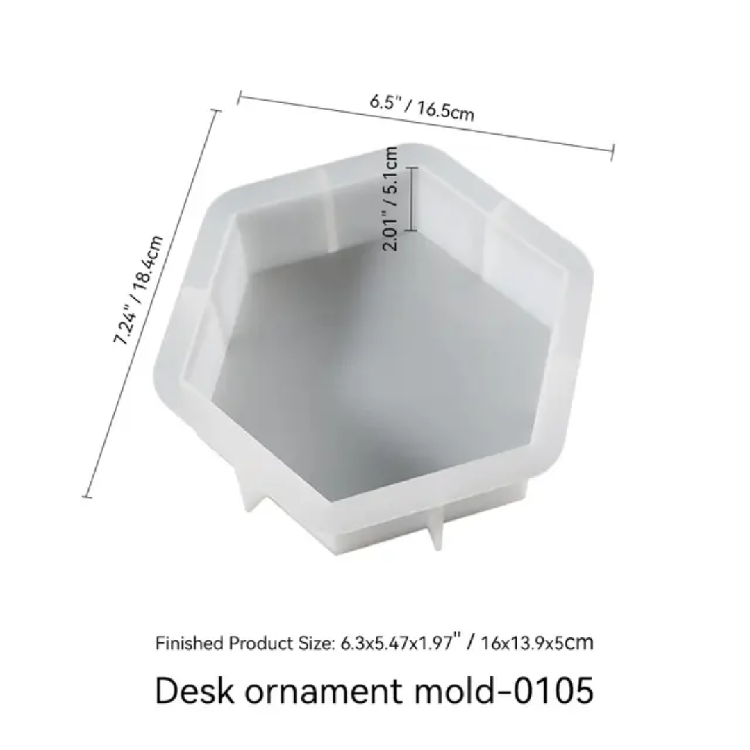 Silicon Mould Hexagon 7 inch ×9 inch