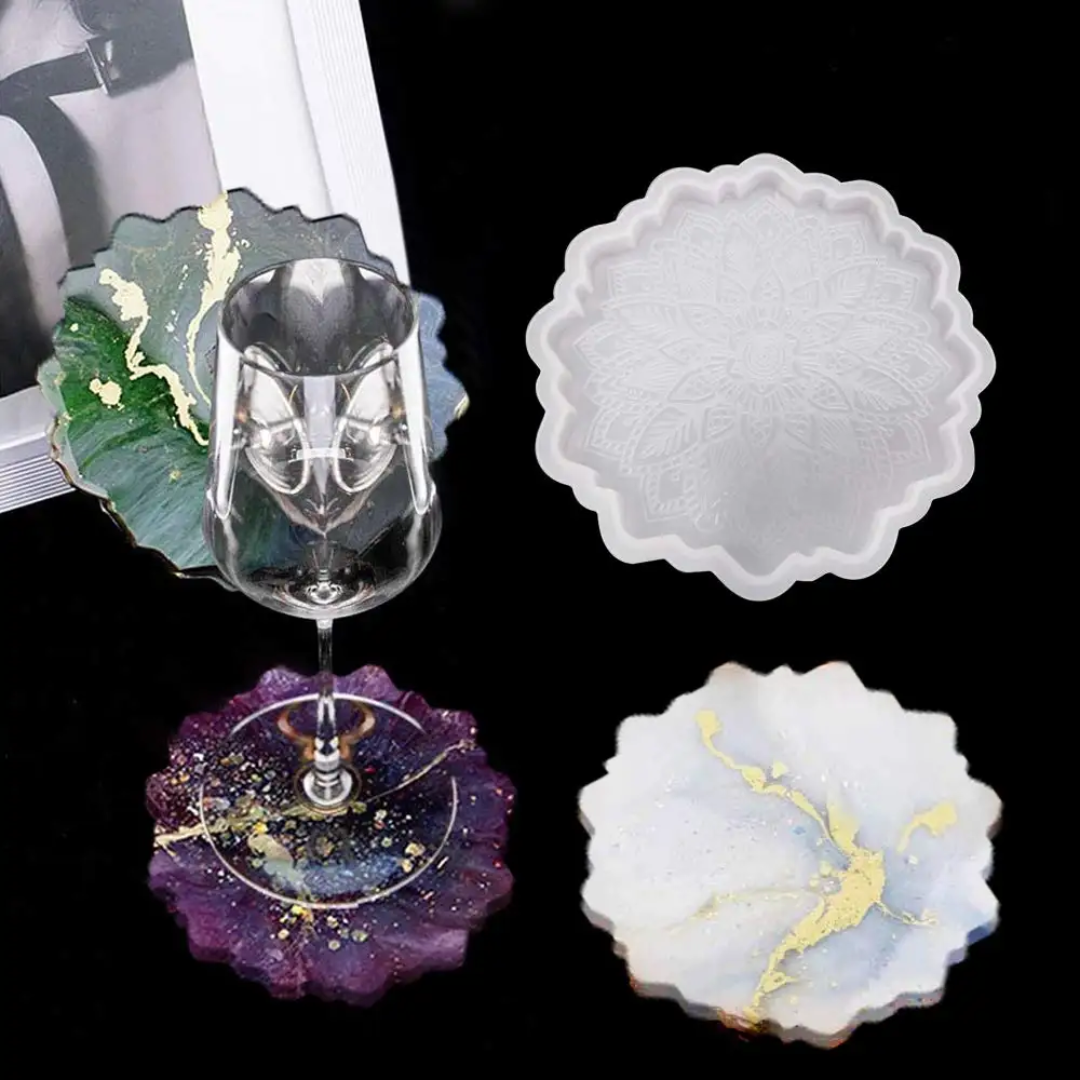 Mandala Coaster Mould (4.5 Inch)
