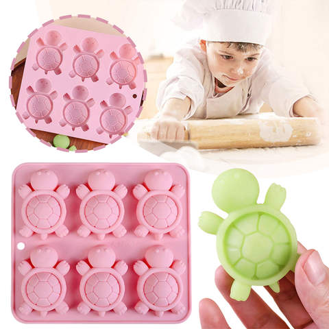 6 Cavity Turtle Silicone Mould (1 Pc)