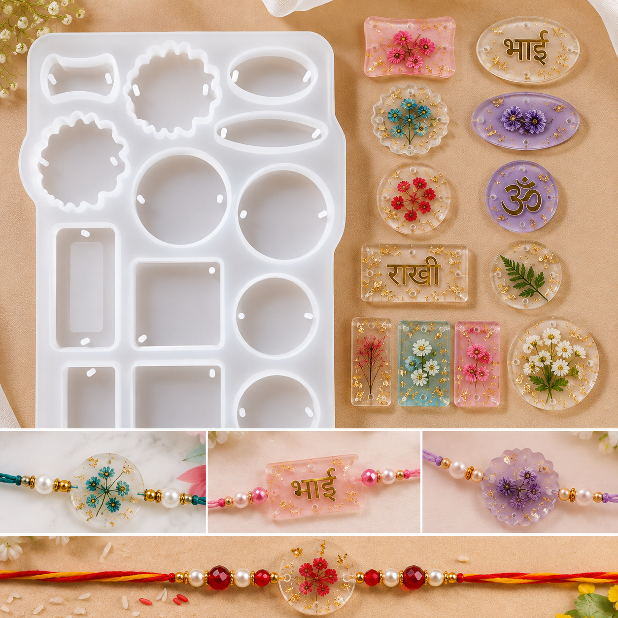 Rakhi Mould 13 Cavity (1 pc)