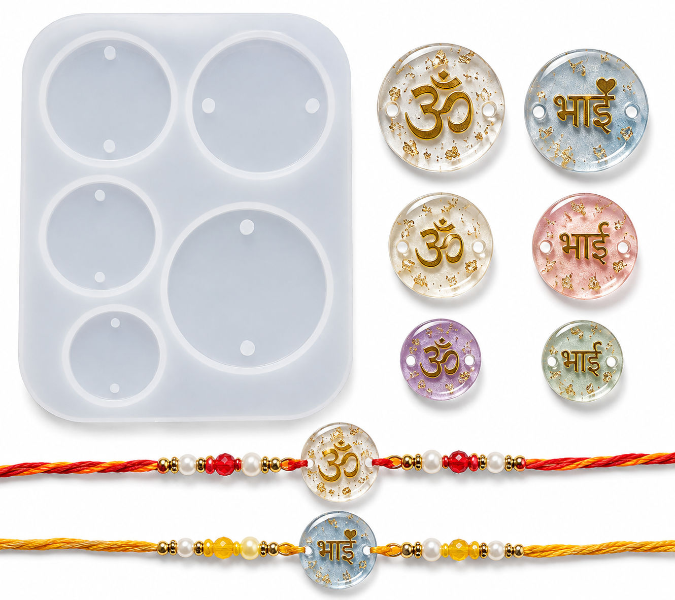 Rakhi Mould 5 Cavity (1 pc)