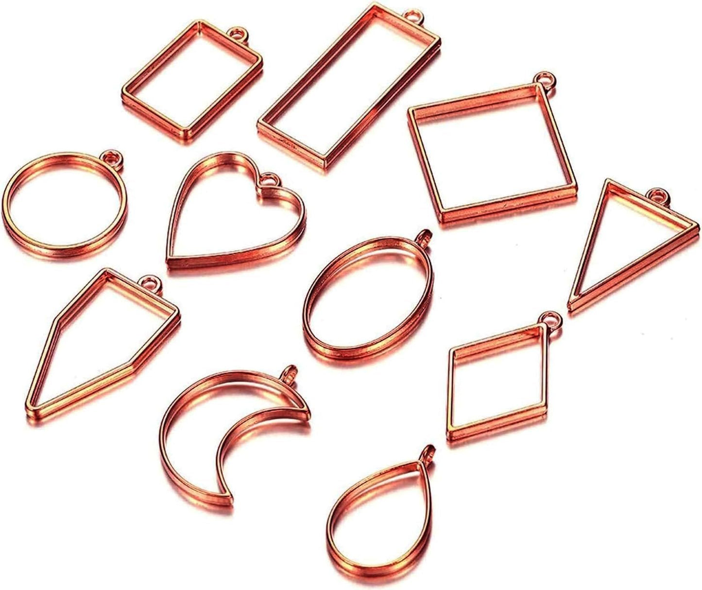 Pendant & Earrings Bezels Copper (10 pc)