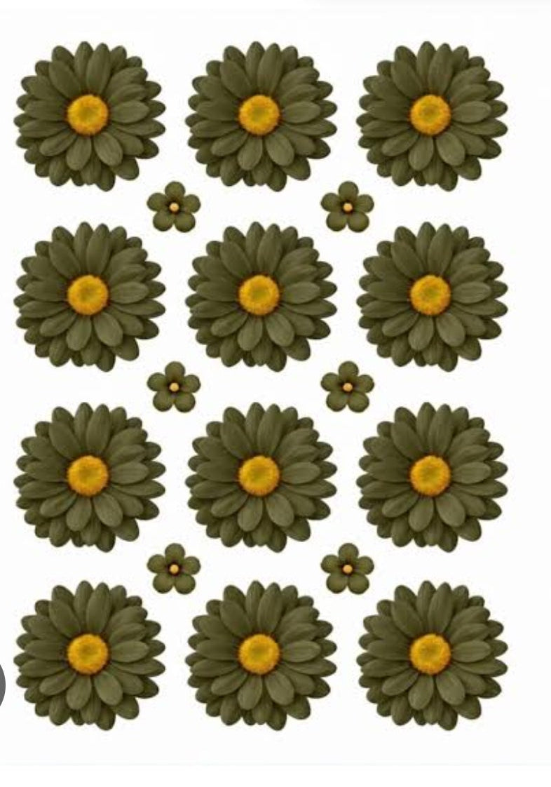 Daisy Flower UV DTF Sticker (2 pc)