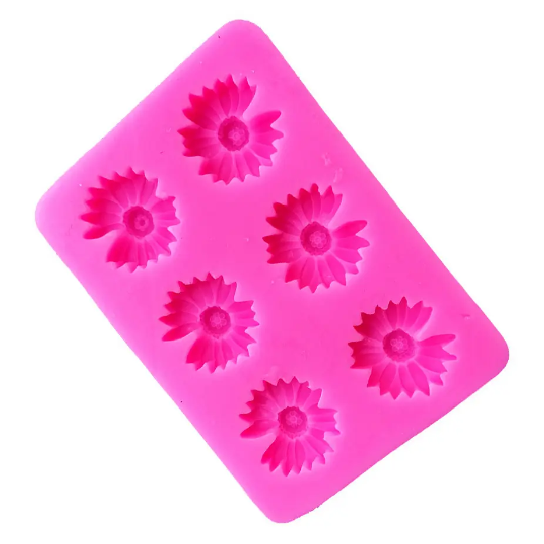 6 Cavity Flower Mould