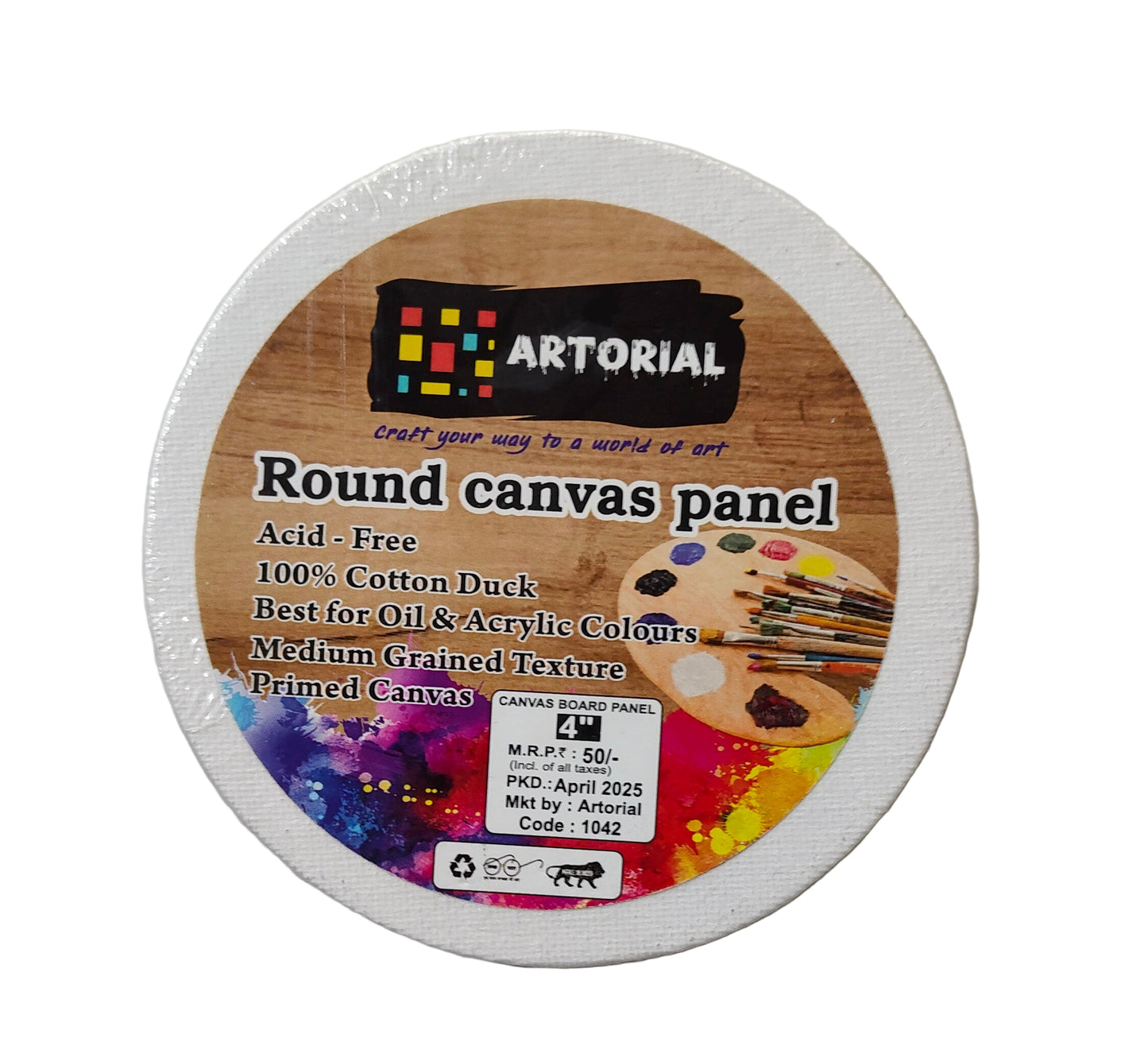 Canvas Board Round (6Inch)