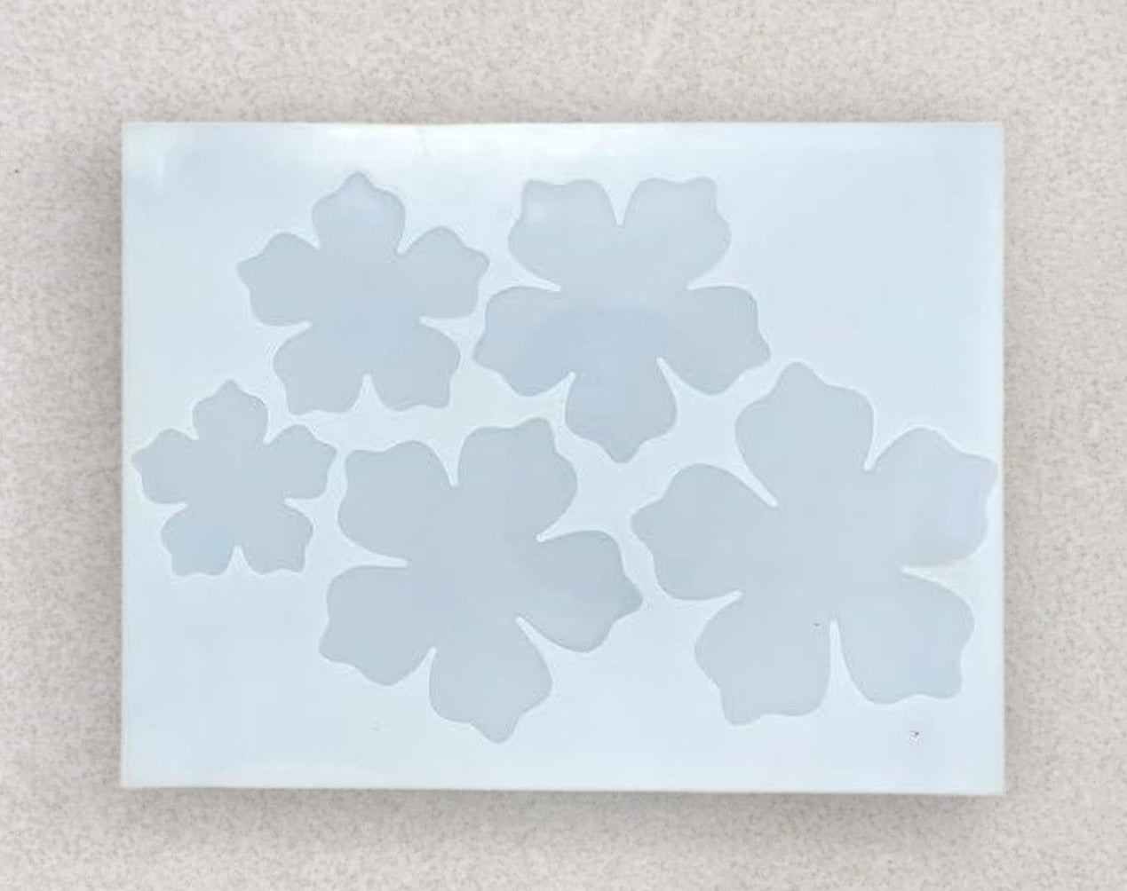 SRN233- 5 Cavity 3D Flower Silicone Mould