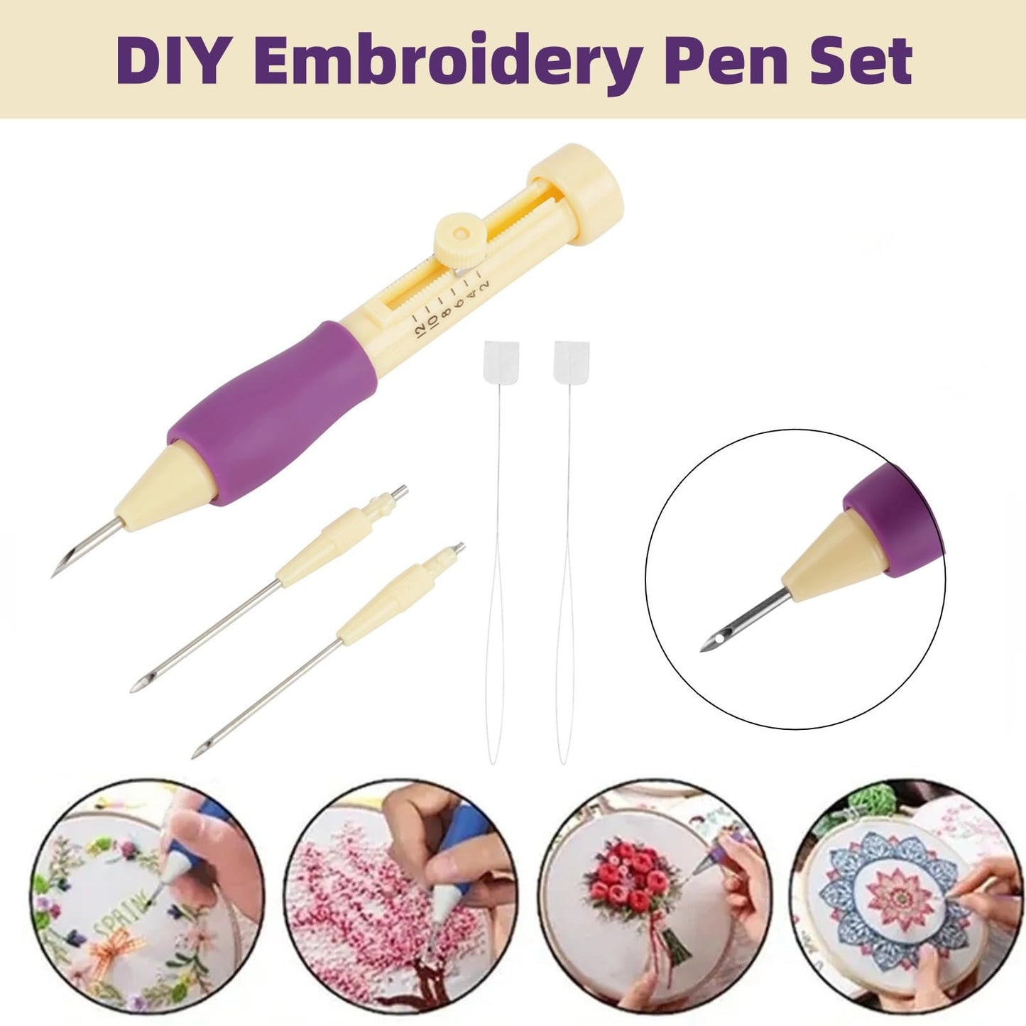 Punch Needle Tool And Threader (1 pc)