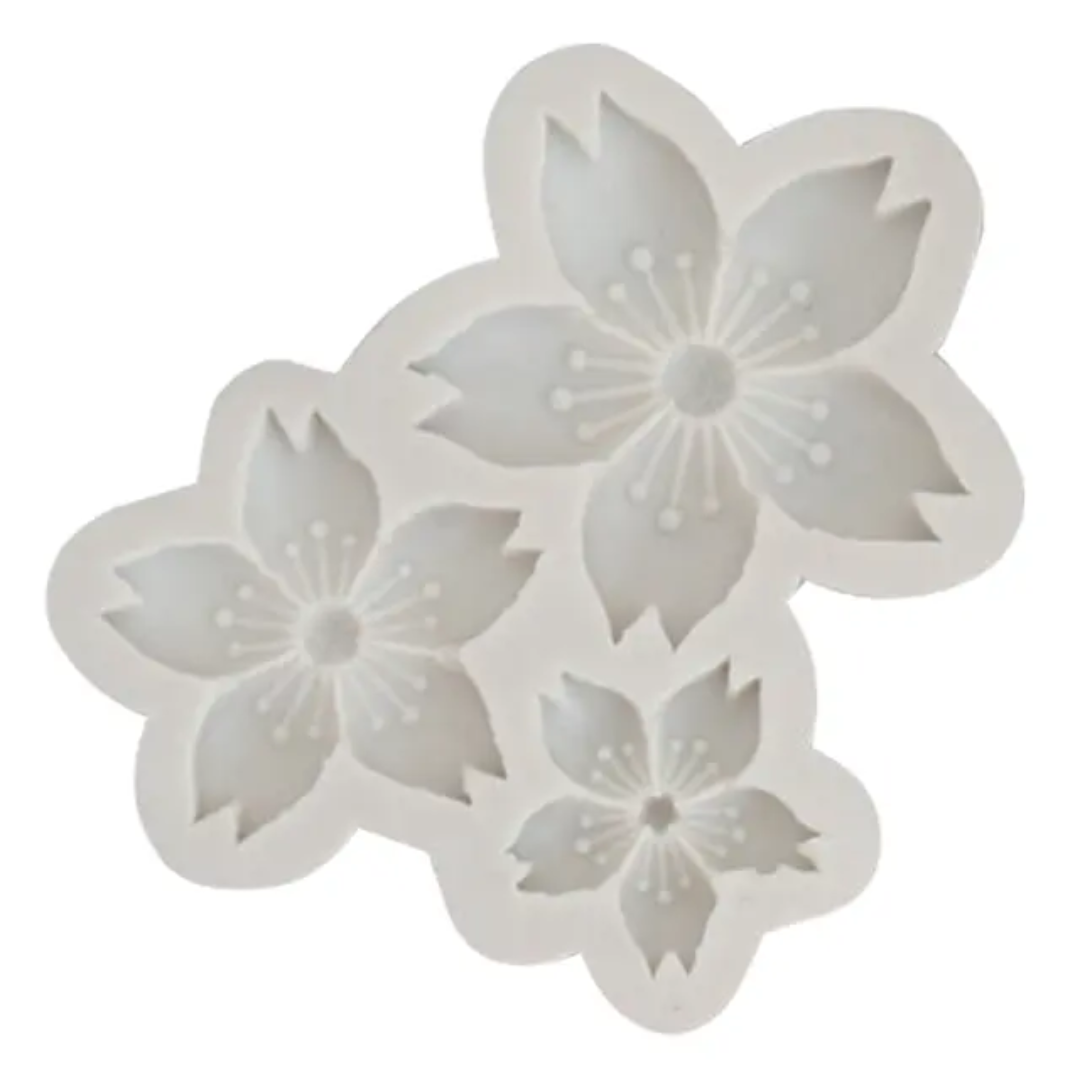 (HBR14-33) 3 Cavity Flower Mould