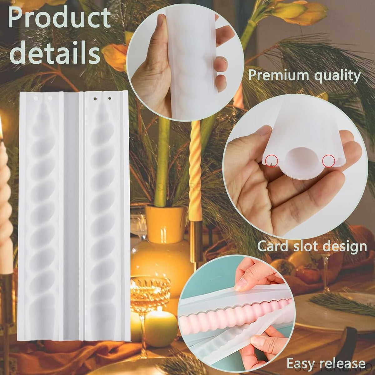 Long Candle Mould (1 pc)