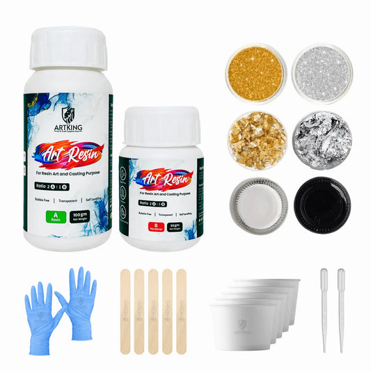 THE ARTKING Epoxy Resin Art Starter Kit Combo | 11 Pieces Combo Kit | Resin Art Kit