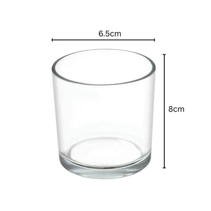 200ml Transparent Glass Jar for Candle Making | Clear Glass Jar