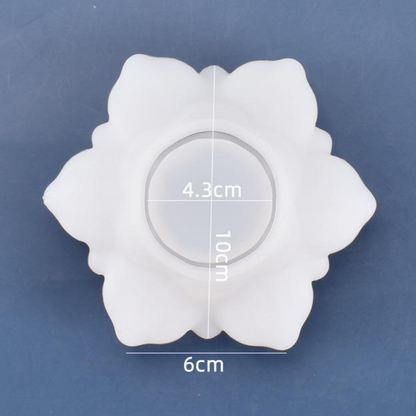 Lotus Shaped Tealight Silicone Mould for Resin Art | DIY Resin Art Candle Holder and Candle Making Mould