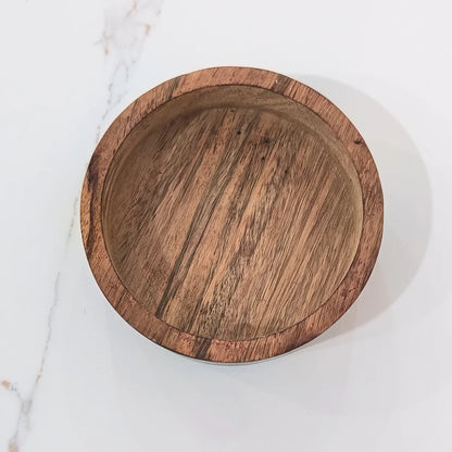 6" Large Wooden Urli for Candle Making and Home  Decor