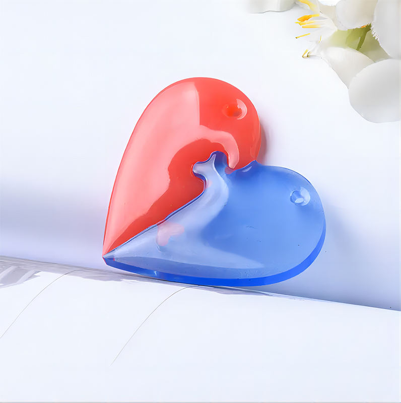 Broken Heart Pendent in 2 Pieces Silicone Mould for Resin Art