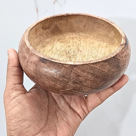 5" Wooden Circle Urli for Candle Making and Home  Decor
