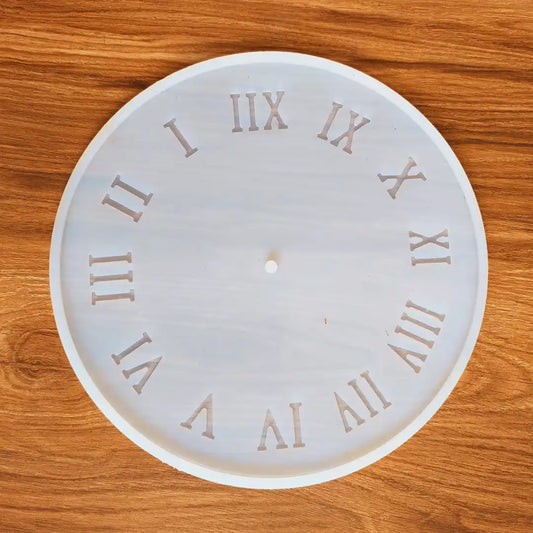 12 inches Roman Number Clock Silicone Mold