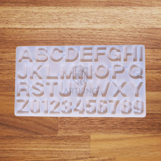 Front Pour Alphabet Keychain Mould