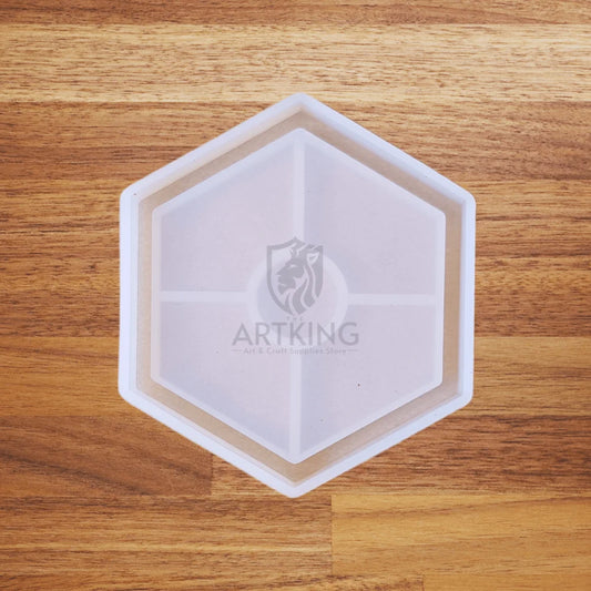 Hexagon Tray Mold with Border