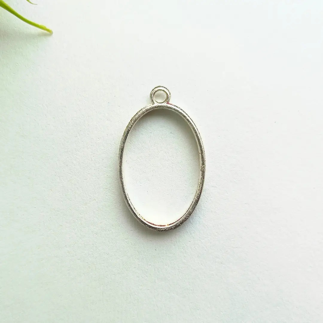 Silver Pendant Bezel - Oval Shape