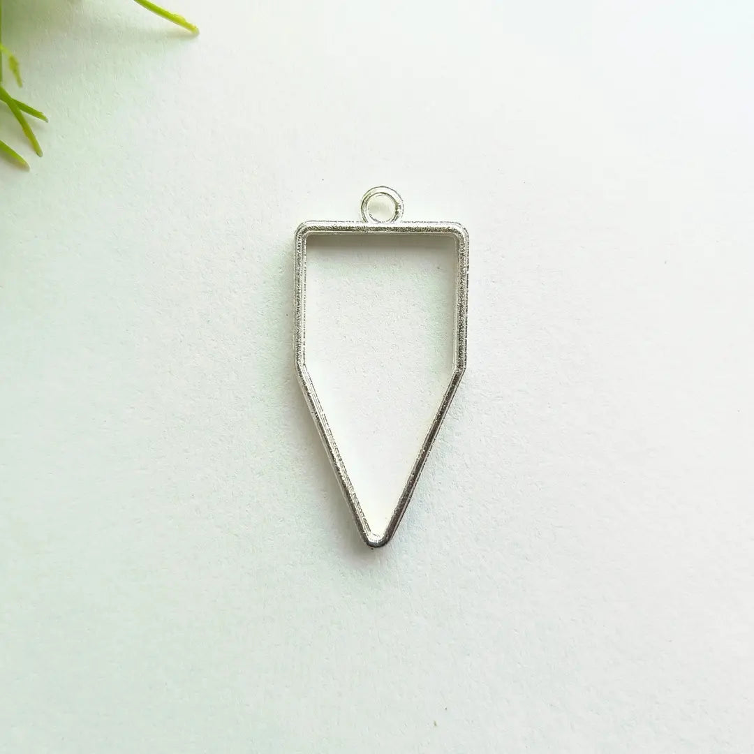 Silver Pendant Bezel - Pentagon Shape