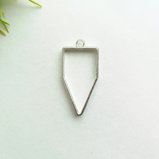 Silver Pendant Bezel - Pentagon Shape