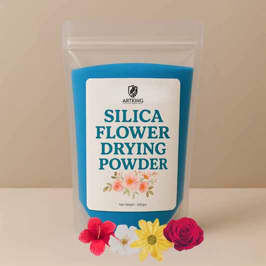 Blue Silica Flower Drying Powder – Premium Desiccant for Resin Art & Flower Preservation (Reusable)