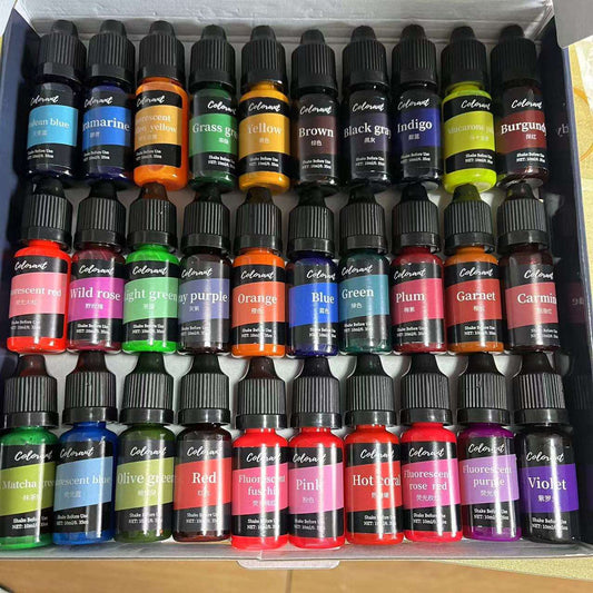 24pcs 10ml High Concentration Liquid Pigment for Candle Making & Soap Making