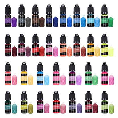 24pcs 10ml High Concentration Liquid Pigment for Candle Making & Soap Making