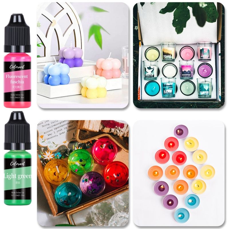 24pcs 10ml High Concentration Liquid Pigment for Candle Making & Soap Making