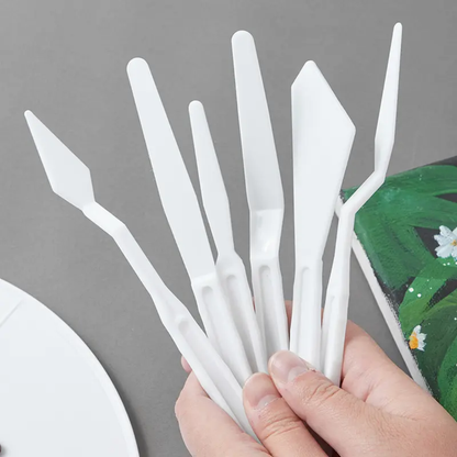6 Pc Plastic Painting Knife