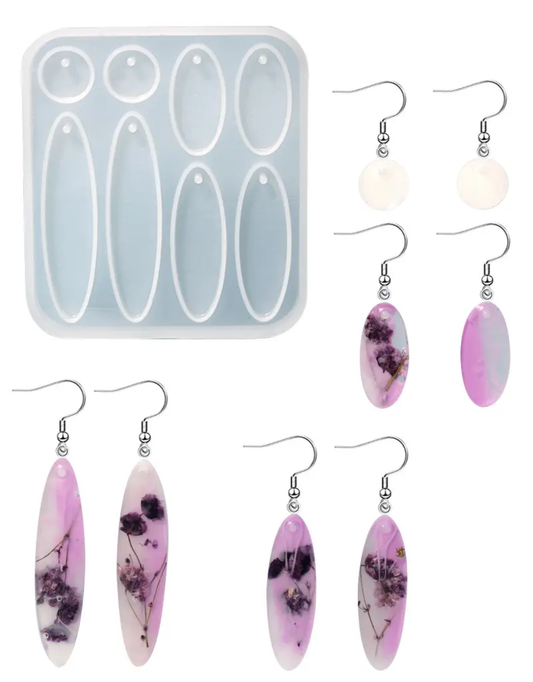 Oval Mould (8 Cavity , 6mm Depth)