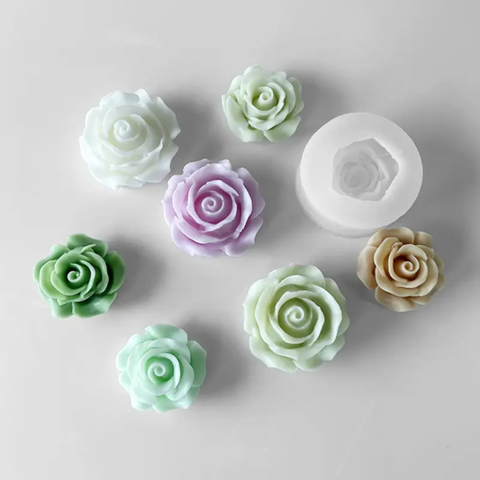 Rose Petals Medium 1 Cavity Candle Making Mould