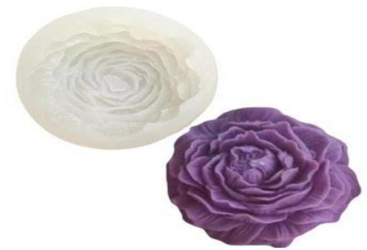 Medium Peony Flower Candle Making Mould