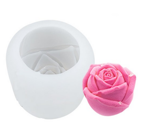 Small Rose Ball Flower 1 Cavity Candle Making Mould