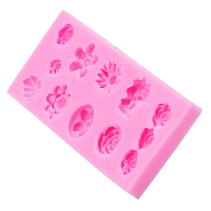 Flower Mould (12 Cavity , 1 Pc)